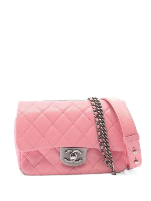 CHANEL Pre-Owned 2015-2016 Matelassé chain shoulder bag Pink 109927721933875