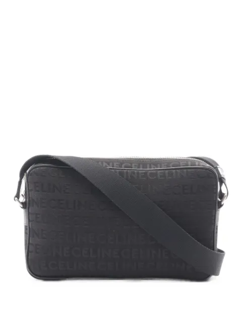 Celine Pre-Owned 2010s embroidered shoulder bag Black 1099264