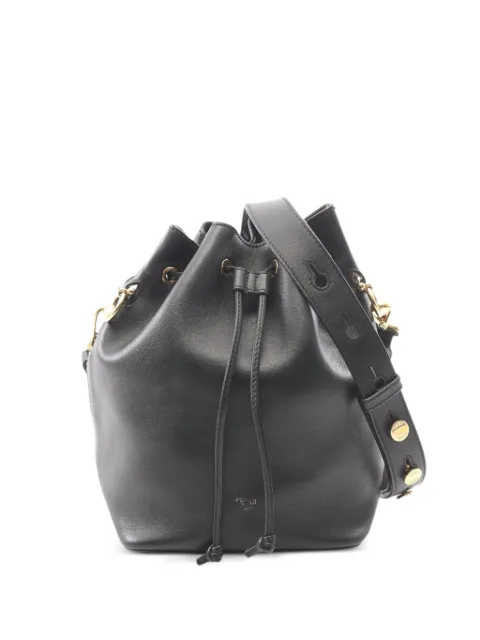 Fendi Pre-Owned 2000s Montresor leather bucket bag Black 1099678