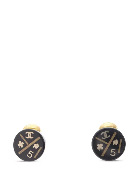 CHANEL Pre-Owned 2006 Coco Mark icon earrings Gold 109600106A