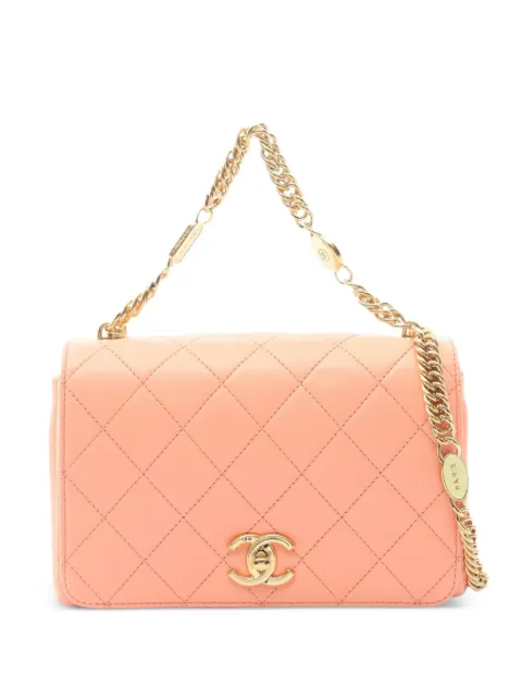 CHANEL Pre-Owned 2021s chain-strap shoulder bag Orange 1100034AKUTHCLL