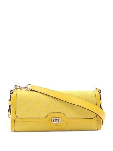 Gucci Pre-Owned 2010s Luce GG canvas shoulder bag Yellow 1101213