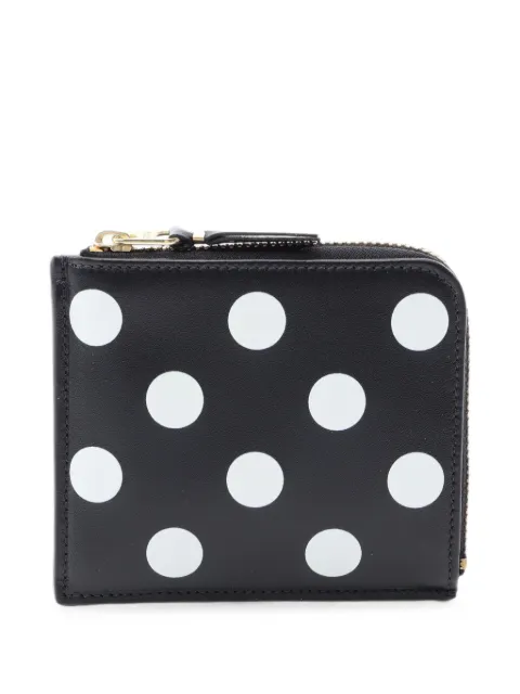 Comme Des Garçons Pre-Owned 2020s polka-dot L-shaped coin purse Black 1101176