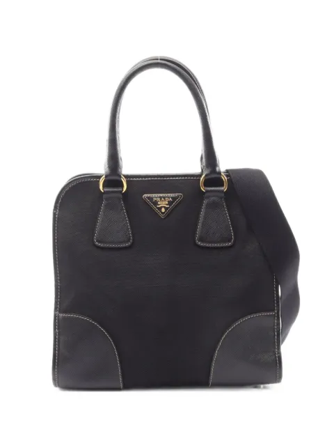 Prada Pre-Owned 2000s Saffiano leather tote bag Black 1100881