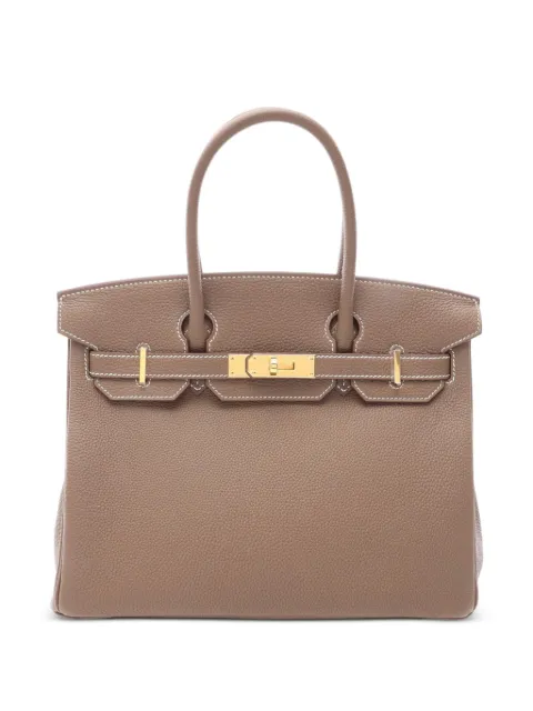 Hermès Pre-Owned 2026 30 Birkin leather tote bag Grey 1100623G