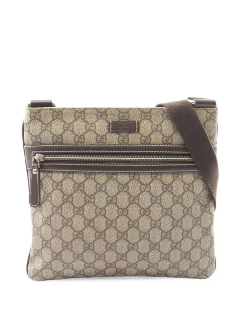 Gucci Pre-Owned 2000s GG Supreme cross body bag Neutrals 1100334