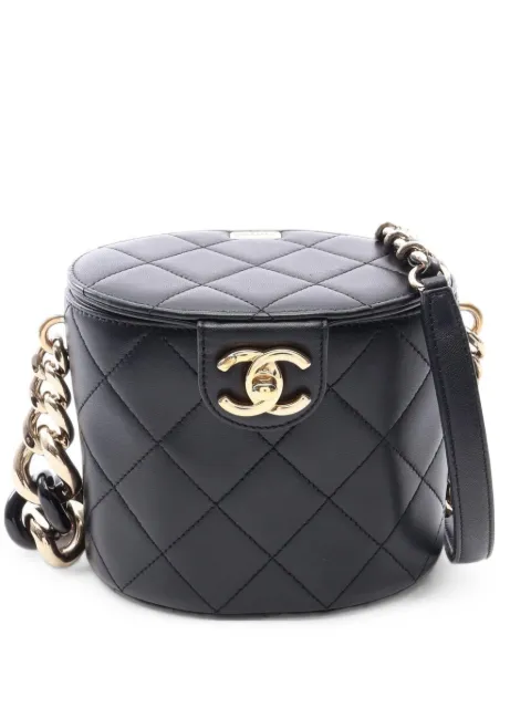 CHANEL Pre-Owned 2019 small Vanity shoulder bag Black 110097429325395