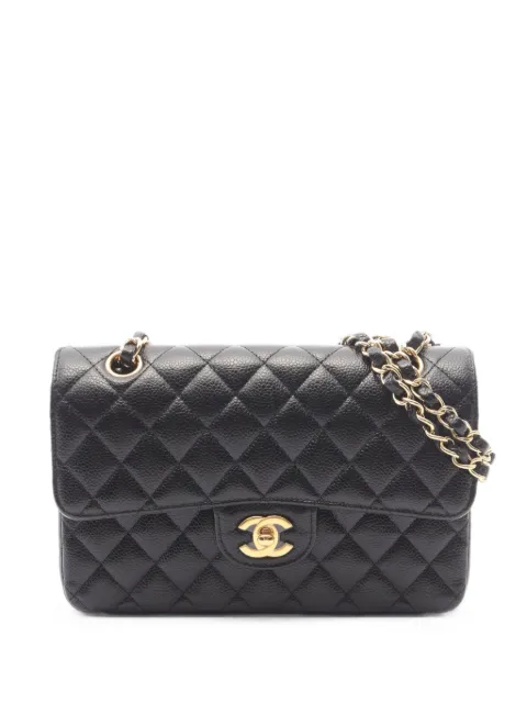 CHANEL Pre-Owned CC-loho Matelassé leather shoulder bag Black 1100705N1EE573G