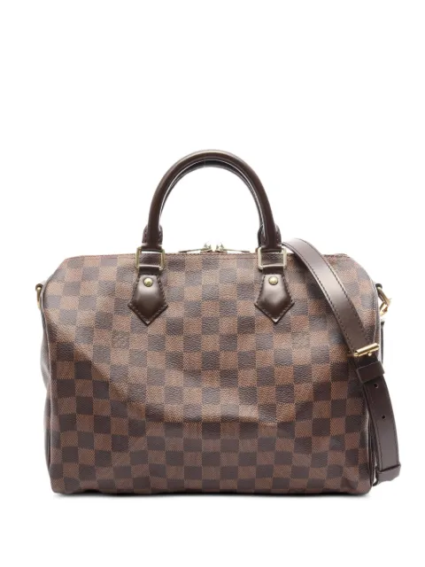 Louis Vuitton Pre-Owned 2015 30 Speedy Bandouliere Damier Ebene tote bag Brown 1100455SD0145