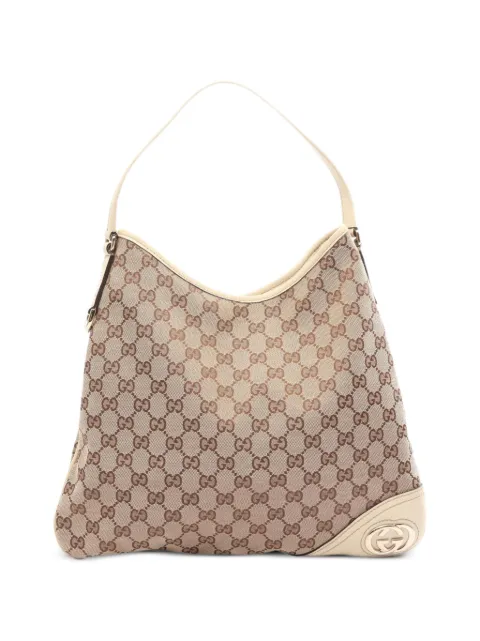 Gucci Pre-Owned 2010s GG Supreme shoulder bag Neutrals 1099620