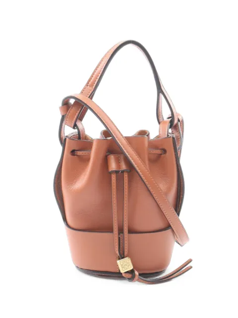 Loewe Pre-Owned 2010s nano Balloon bucket bag Brown 1099274