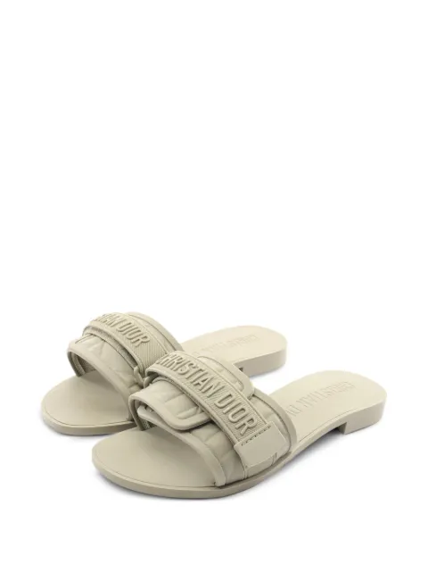 Christian Dior Pre-Owned 2010s Diorivolution flat sandals Green 1099139