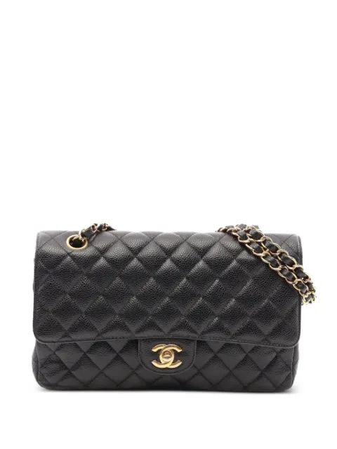 CHANEL Pre-Owned 2017-2018 CC-logo Matelassé shoulder bag Black 110002024101944