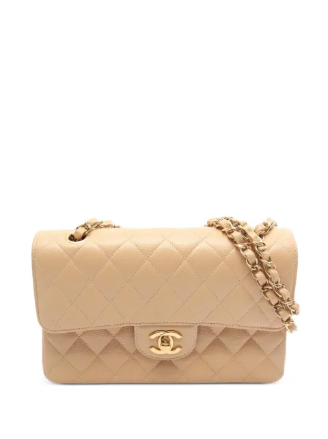 CHANEL Pre-Owned Matelassé double flap shoulder bag Neutrals 1100967N8JX7UN1