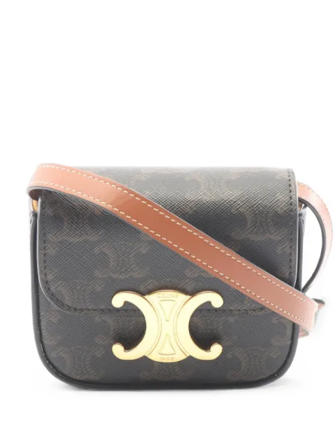 Celine Pre-Owned 2010s mini Claude shoulder bag Brown 1099676