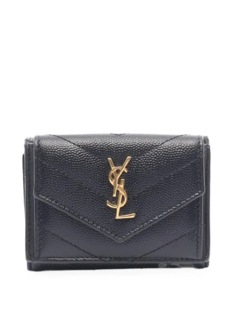 Saint Laurent Pre-Owned 2000s Monogram trifold wallet Black 1101275