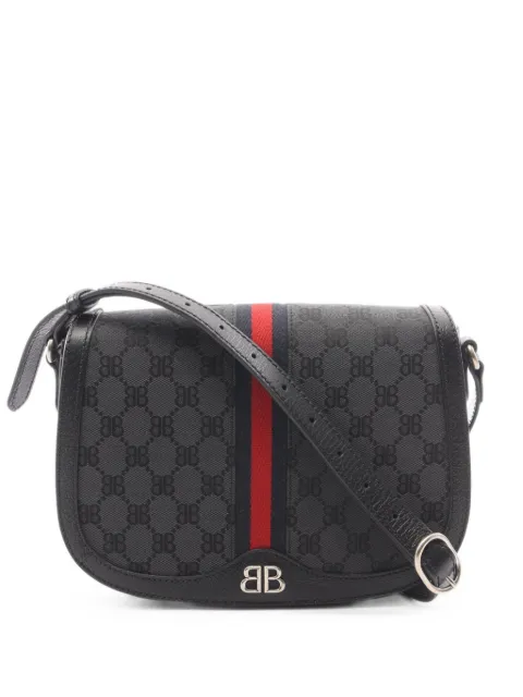 Balenciaga Pre-Owned x Gucci 2010s The Hacker Project shoulder bag Black 1101189