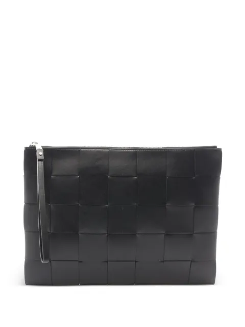Bottega Veneta Pre-Owned 2020s Maxi Intrecciato clutch bag Black 1101167