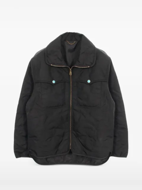 Louis Vuitton Pre-Owned 2020s quilted overshirt jacket Black 1090534