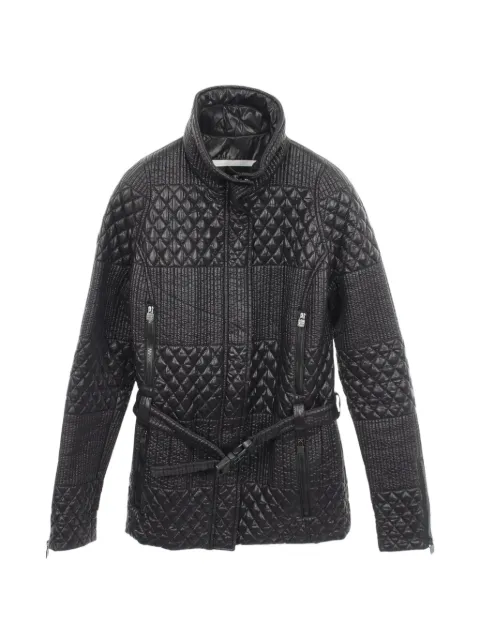 CHANEL Pre-Owned 1986-1988 quilted single-breasted coat Black 1095561