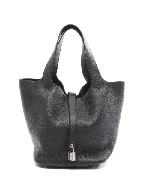 Hermès Pre-Owned 2019 MM Picotin Lock tote bag Black 1099725D