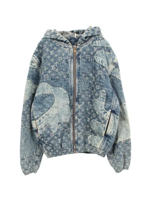 Louis Vuitton Pre-Owned x NIGO 2010s Monogram patchwork denim jacket Blue 1099190