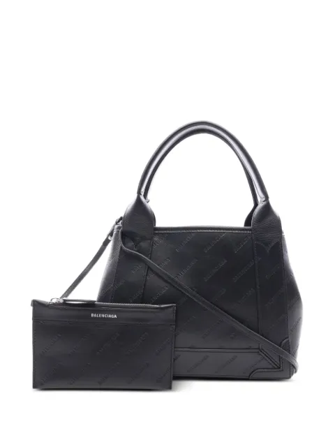 Balenciaga Pre-Owned 2010s XS navy hippopotamus handbag Black 1099641