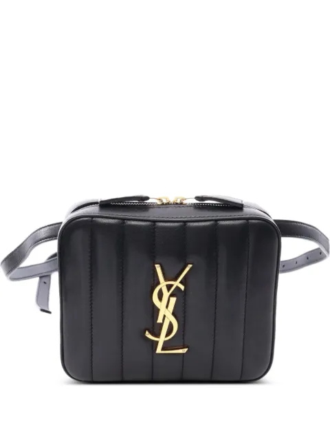 Saint Laurent Pre-Owned 2010s Vicky quilted belt bag Black 1099646