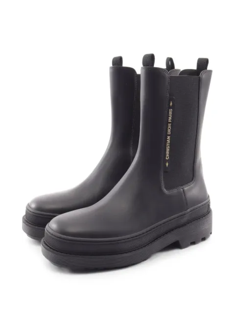 Christian Dior Pre-Owned Dior Trial side-gore chelsea boots Black 1097863