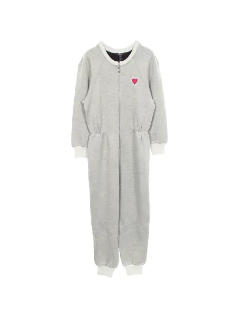 Louis Vuitton Pre-Owned 2010s heart-patch jumpsuit Grey 1092363