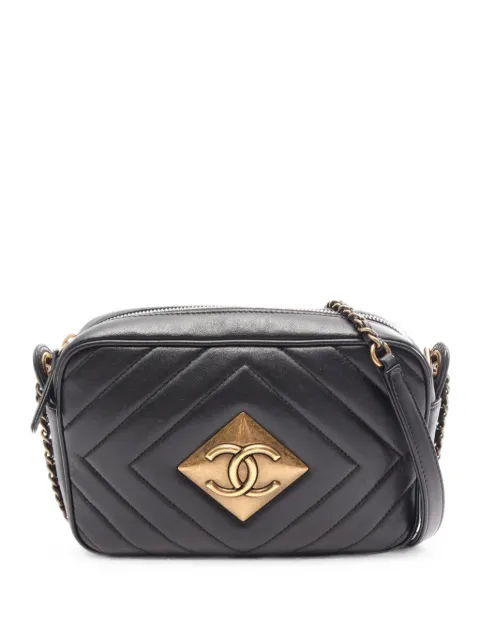 CHANEL Pre-Owned 2015-2016 Pyramid CC cross body mini bag Black 110064521774110