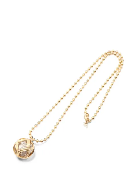 Christian Dior Pre-Owned 2010s rhinestone-embellished necklace Gold 1084030