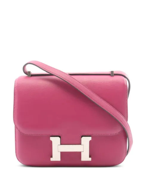Hermès Pre-Owned 2017 mini Constance 3 shoulder bag Pink 1101335A