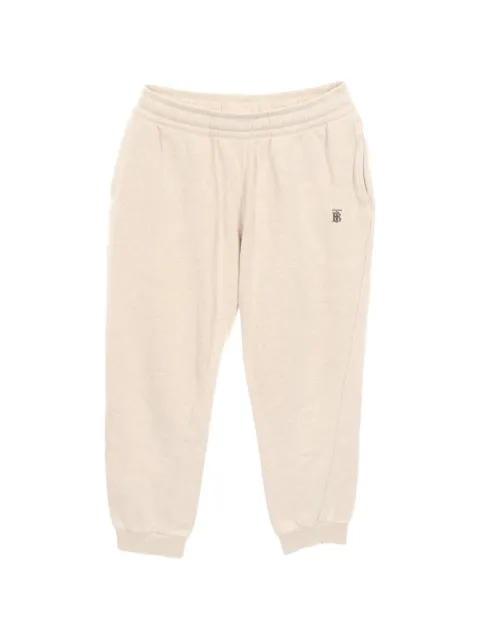 Burberry Pre-Owned 2010s TB logo track pants Neutrals 1097889
