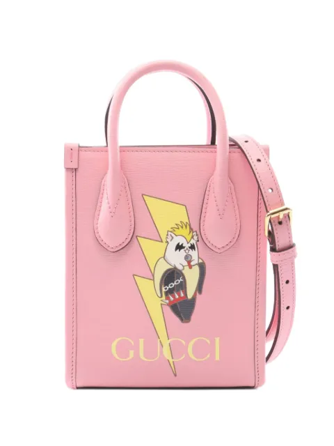 Gucci Pre-Owned x Banana 2010s logo-print two-way mini bag Pink 1100682