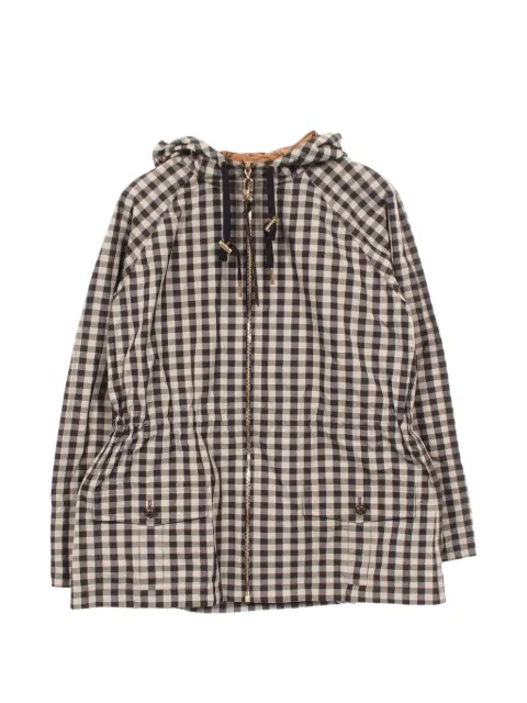 Louis Vuitton Pre-Owned 2020s Monogram gingham jacket Black 1099162
