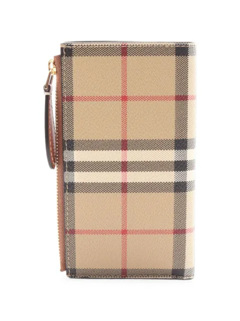 Burberry Pre-Owned 2020s check bifold wallet Neutrals 1101182