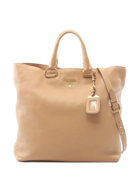 Prada Pre-Owned 2000s Vitello Daino tote bag Neutrals 1100380