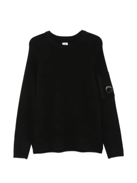 C.P. Company Lens-detail raglan-sleeve sweater Black 21CMKN057A110754A999