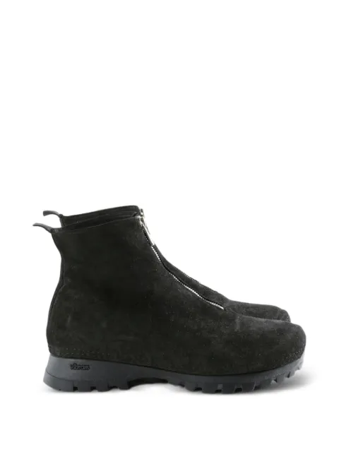 Guidi front-zip suede boots Black VS01BLKTBOOT