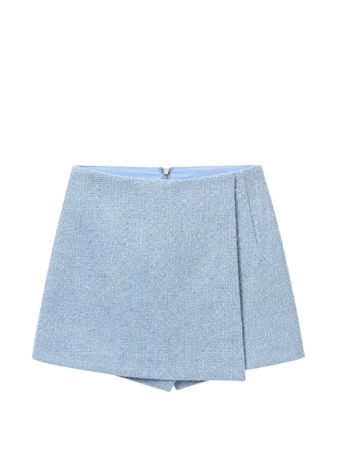 Bronx and Banco sequin-embellished wrap mini skirt Blue BB21042