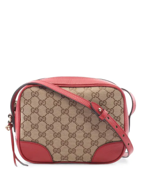 Gucci Pre-Owned 2010s Bree GG canvas shoulder bag Red 1099262