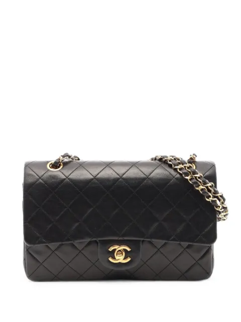 CHANEL Pre-Owned 1986-1988 Matelassé Double Flap crossbody bag Black 1100031674248