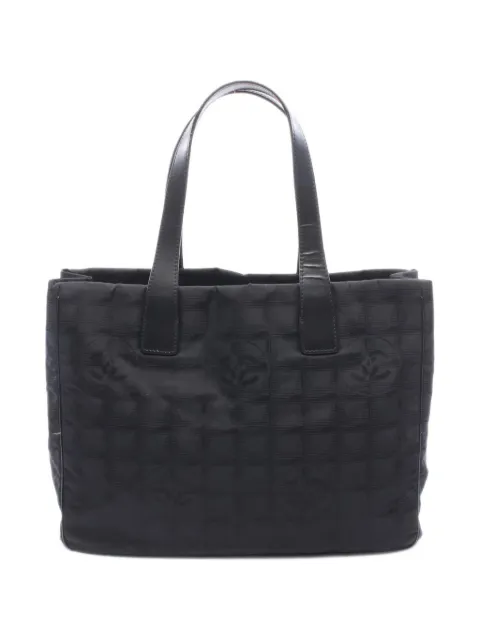 CHANEL Pre-Owned 2004-2005 MM New Travel double-handle tote bag Black 11003829519301