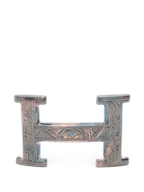 Hermès Pre-Owned 2000s Tuareg H belt buckle Silver 1092369