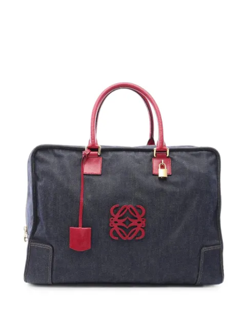 Loewe Pre-Owned 2010s 50 Amazona Boston bag Blue 1099305