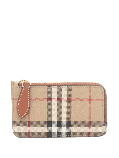 Burberry Pre-Owned 2020s Vintage Check card case Neutrals 1101183