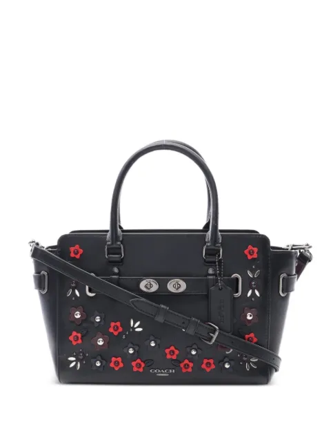 Coach Vintage 2010s Blake carryall leather handbag Black 1100702