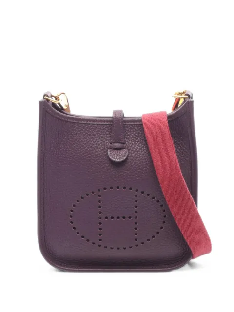 Hermès Pre-Owned 2022 TPM Evelyne leather shoulder bag Purple 1100593U