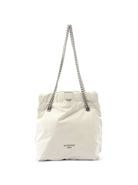 Balenciaga Pre-Owned 2010s Crush Small chain tote bag White 1099659